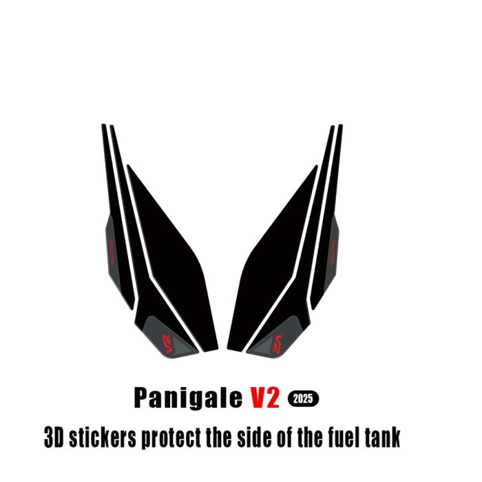 For Panigale V2 V2S Panigale Streetfighter V2-V2s 2025 Motorcycle Accessories 3D Resin Side Tank Pa
