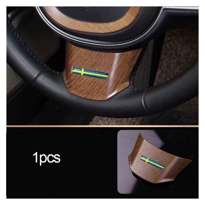For Volvo XC90 XC60 S60 V60 S90 V90 steering wheel decorative stickers automotive accessories