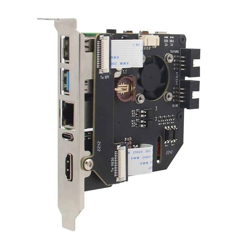Geekworm KVM-A8 PCIe เวอร์ชันสําหรับ Raspberry Pi 4 รุ่น B KVM Over IP HDMI CSI