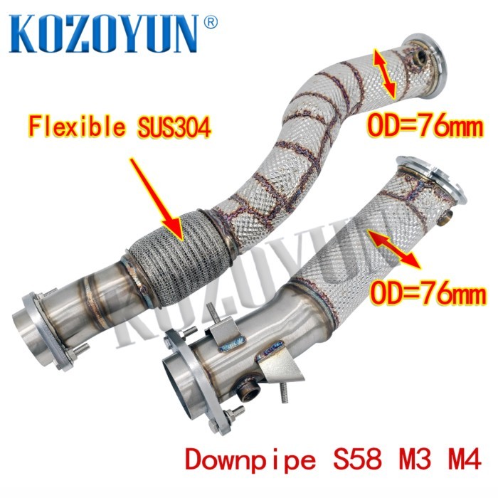 Turbo  Downpipe kit For BMW S58 M2 M3 M4 G80 G82 2021+