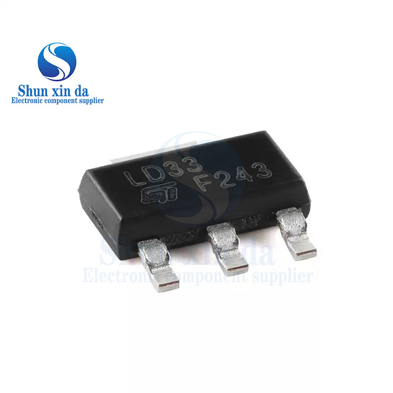 20PCS LD1117S33TR LD1117S50 LD33 LD1117 LD12 LD18 LD25 LD50 SOT223 SMD ปรับและคงที่ต่ํา Drop บวกแรงด