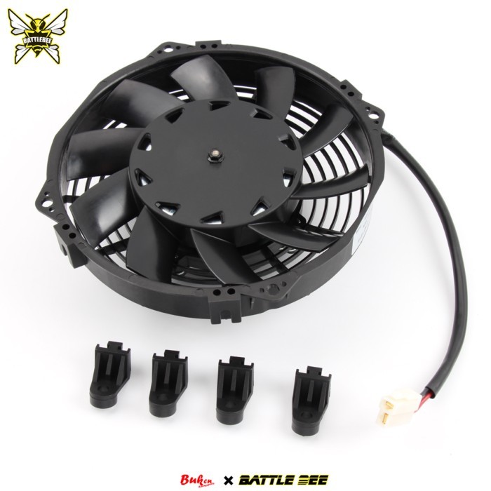 12V 80W Cooling Fan 7/7.5 Inch Oil Cooler Engine Electric Radiator 10 Blade Universal Car Accessori