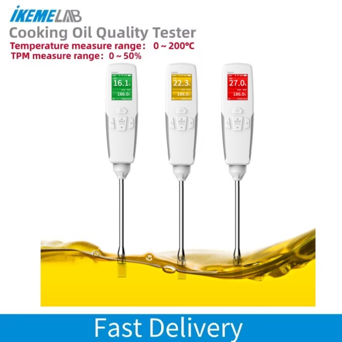 IKEME Portable Cooking Oil Quality Tester High Temperature Fast Measurement TPM Laboratory Cooking