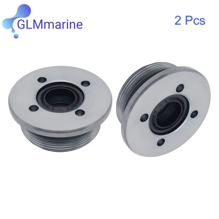 6H1-43821 2x End Cap with Seals for Yamaha Outboard Motor Tilt Trim 2T 4T 60 70 75 85 90HP 6H1-4382