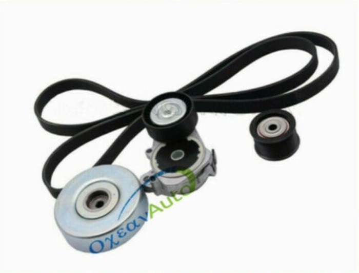 Serpentine Drive Fan Belt Tensioner Kit Set For Lexus GS460 IS F LS460 2007 2008 2009 2010 2011 201