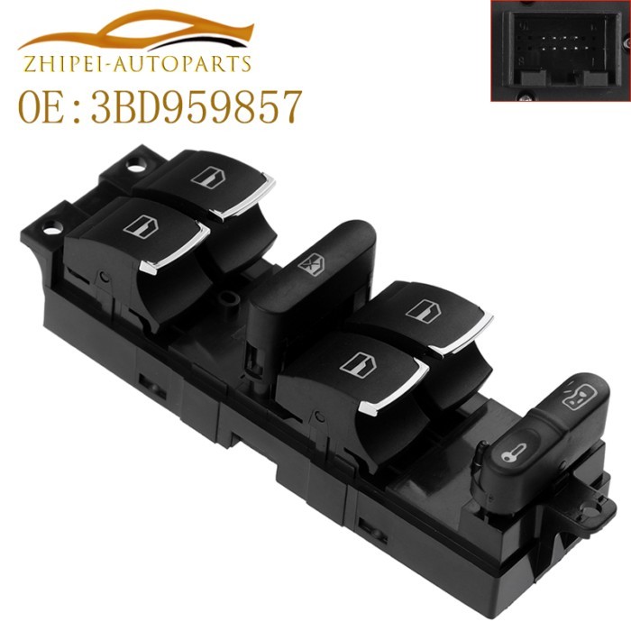 3BD959857 1J4959857B Master Power Window Control Switch Button Car 3BD 959 857 For VW Jetta Golf GT