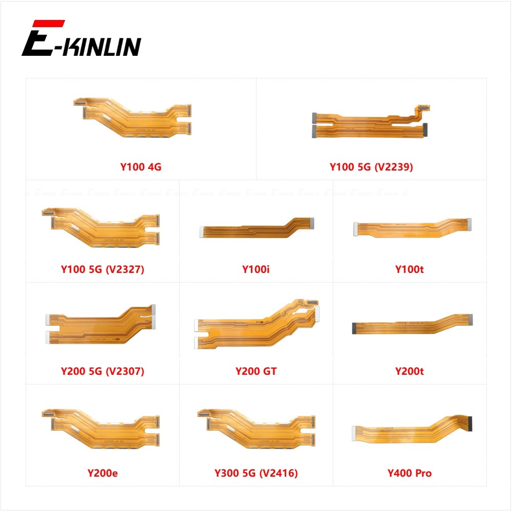 Lcd หลักเมนบอร์ดการเชื่อมต่อ Flex สายอะไหล่ซ่อมสําหรับ Vivo Y100 Y200 GT Y300 Y400 Pro Y100i Y100t Y