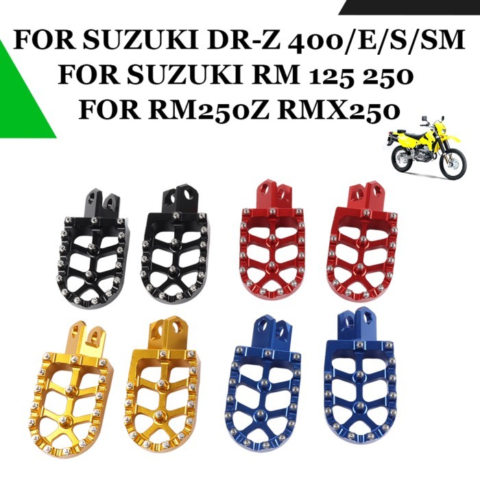 Foot Peg Footrest For SUZUKI DRZ400 DR-Z400E DR-Z400S DRZ400SM RM125 RM250 RM250Z RMX250 Motocycle