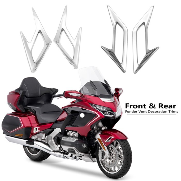 GL1800 Chrome Front & Rear Fender Vent Decoration Trims For Honda Goldwing GL1800 Goldwing 1800 GL