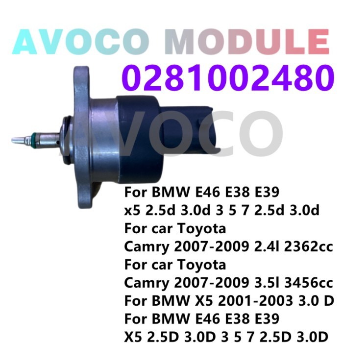 0281002480 Auto fuel common rail pressure regulator control valve For B-MW E46 E38 E39 X5 2.5D 3.0D