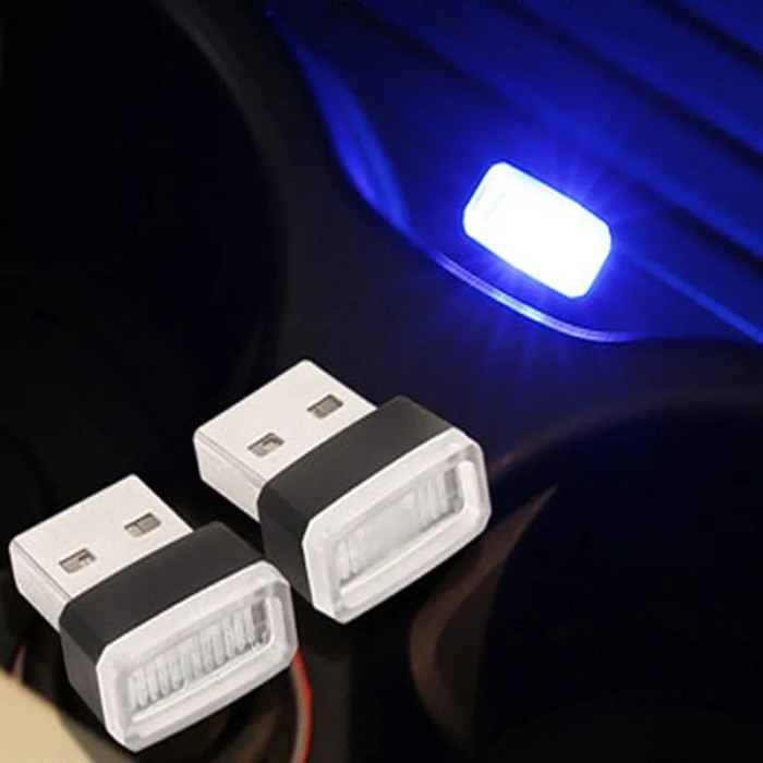 2018 New Car led Mini usb Car interior foot lamp led free modified lighting car usb atmosphere ligh