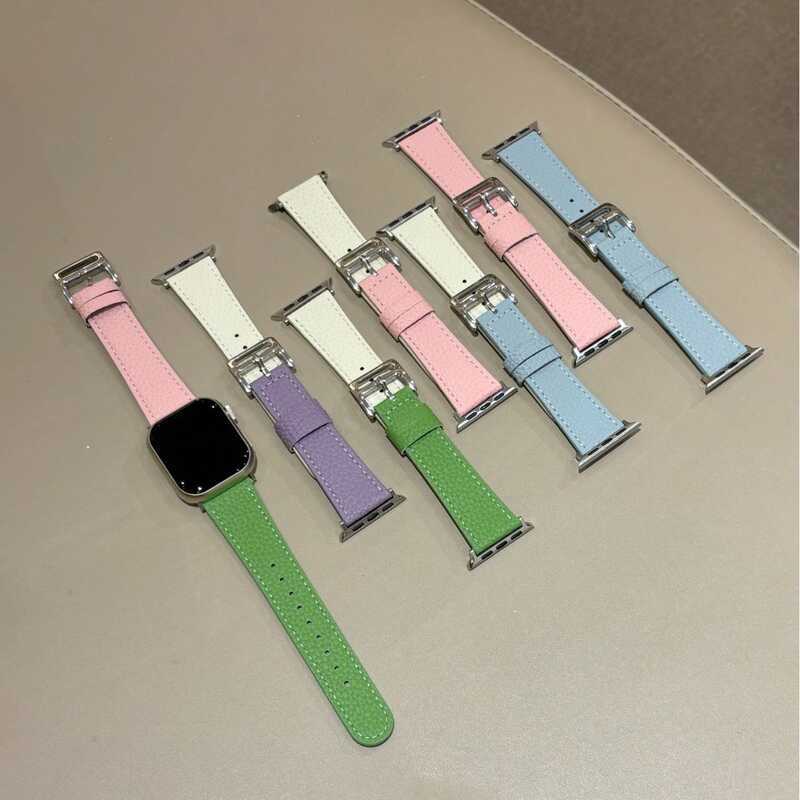 สายรัด Pebbled ที่เข้ากันกับสาย Apple iwatch10/987654321SE Strap