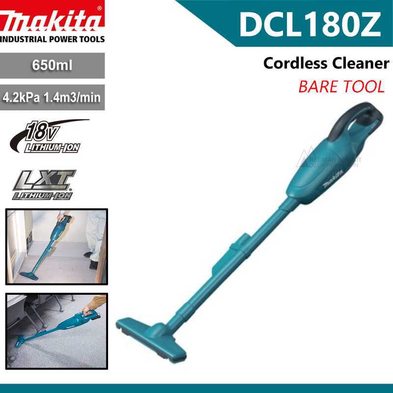 เครื่องดูดฝุ่นไร้สาย Makita DCL180Z / DCL180ZW 18V LXT Li-Ion, ความจุ 650 มล. [เฉพาะตัวเครื่อง;