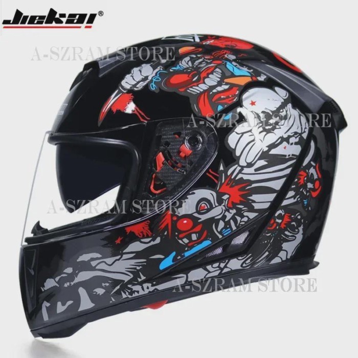 Motorcycle Helmet 3C Electric Vehicle Full Face Helmet Covering Knight Double Lens Capacete Casco