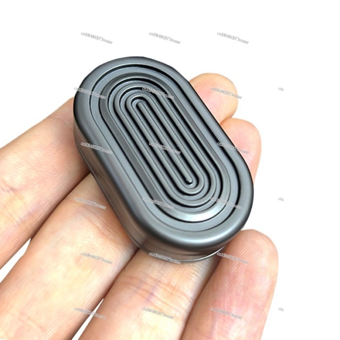 EDC Decompression Toy Metal Push Card Unlimited Magnetic Mechanical Rhythm, Finger Rotation Toy Art
