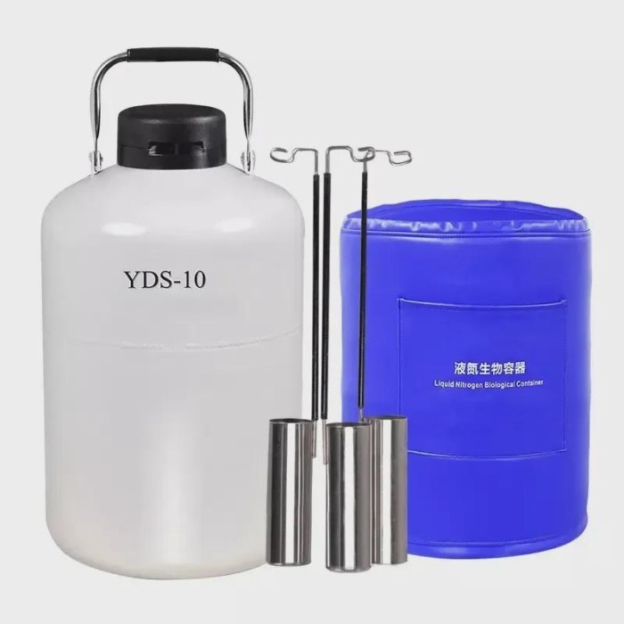 Vessel 10 Liter Liquid Nitrogen Bottle Cryogenic Container Liquid Nitrogen Storage Tank for cow sem