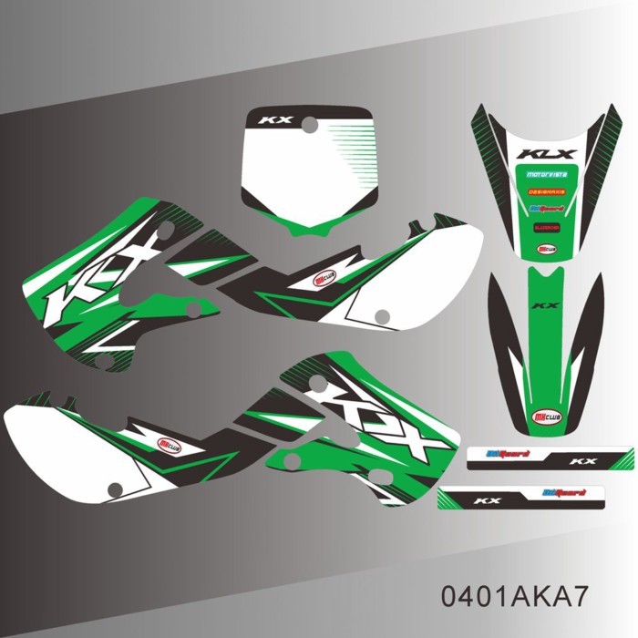 For KAWASAKI KX65 KX 65 2000-2020 Full Graphics Decals Stickers Motorcycle Background Custom Number