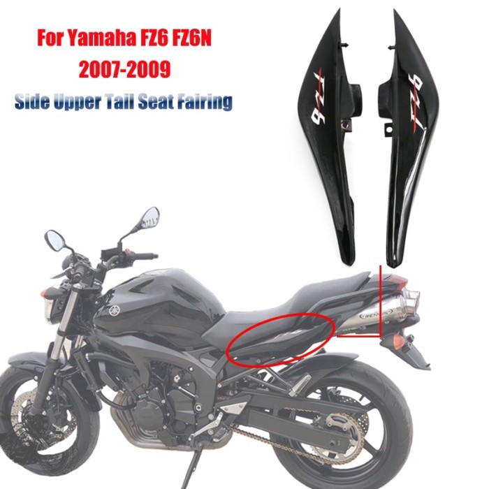 Motorcycle Side Upper Tail Seat Fairing For Yamaha FZ6 FZ6-N Fairing For Yamaha FZ6 FZ6N 2007-2009