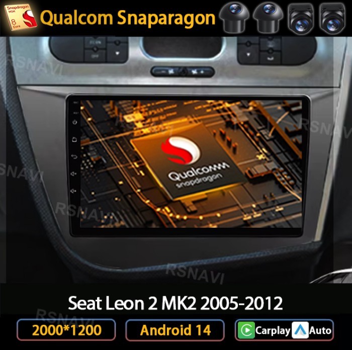 Andoird 14 Car Radio For SEAT Ibiza 6J IV 4 2008 - 2015 5G WIFI Navigation 4G LTE DSP GPS Viedo Pla