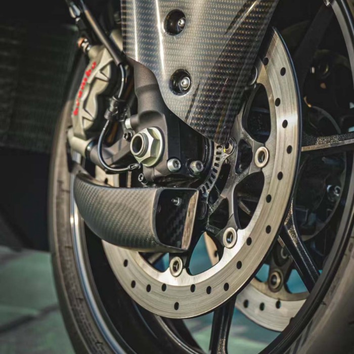 Motorcycle Carbon Fiber Brake Disc Rotor Cooling System Air Ducts Caliper Cooler Channel For KYMCO