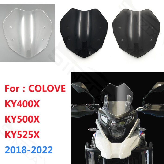 Screen For Colove 500X 400X 525X KY400X KY500X KY525X Motorcycle Sport Windscreens Windshield Wind