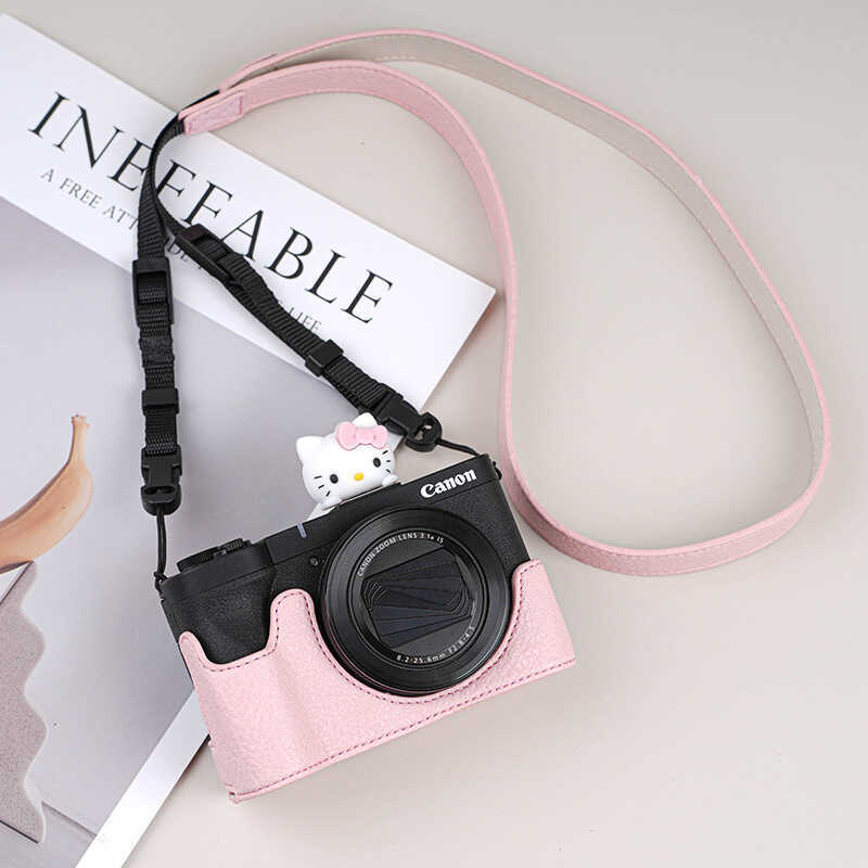 เหมาะสําหรับ Canon R50V เคสป้องกัน V1 ฐาน R50 กระเป๋ากล้อง PowerShot V1 ซองหนัง R10R100 อุปกรณ์เสริม