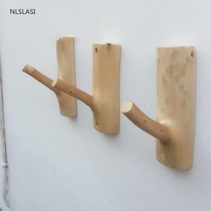 Creative Solid Wood Hook Up Home Decor Door Bedroom Kitchen Living Room Decorations Accessories Wal