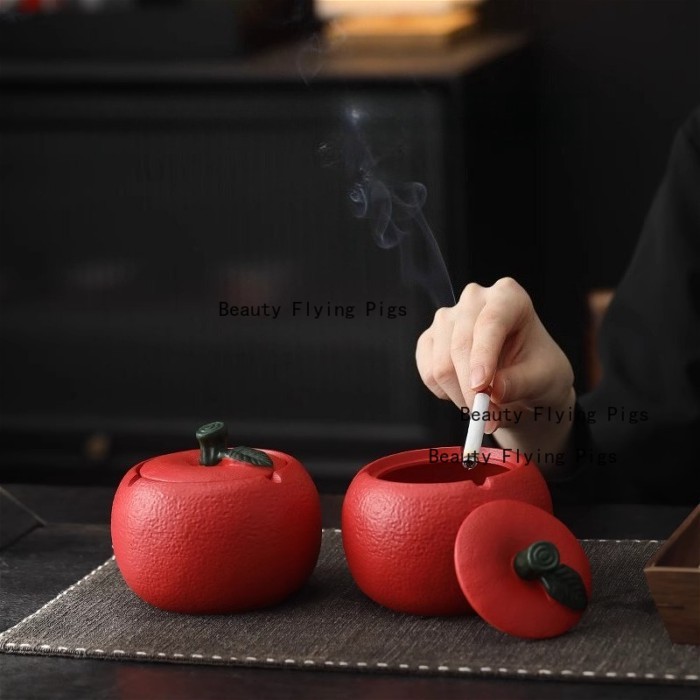 Resin Covered Apple Ashtray Living Room Tea Table Decoration Home Decoration Resin Apple Ashtray Of