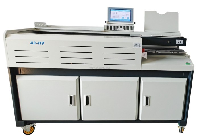 A3-H9 New Design A3 A4 Automatic Book Binding Machine With Side Glue for Hot Glue Adhesive Post-Pre