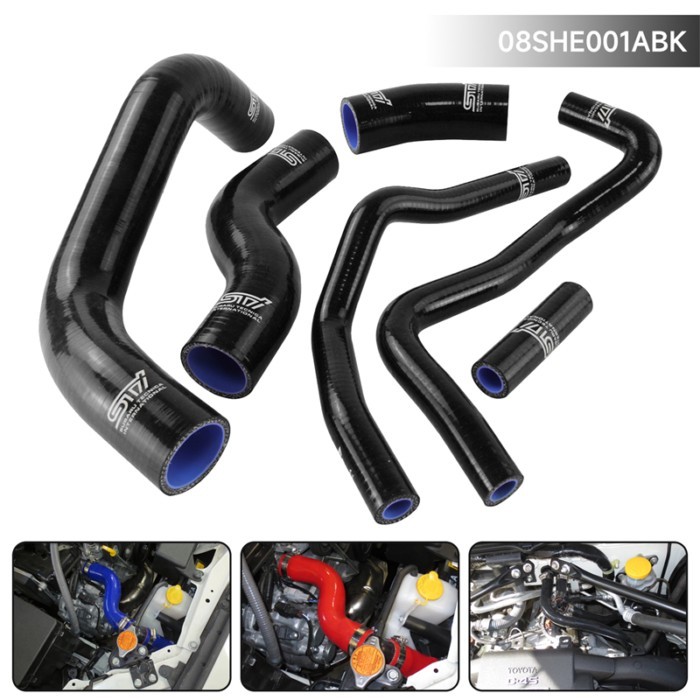 Silicone Coolant Radiator Hose Kit Fits For Scion FRS Toyota GT86 Subaru BRZ Engine 2.0L 2013-2019
