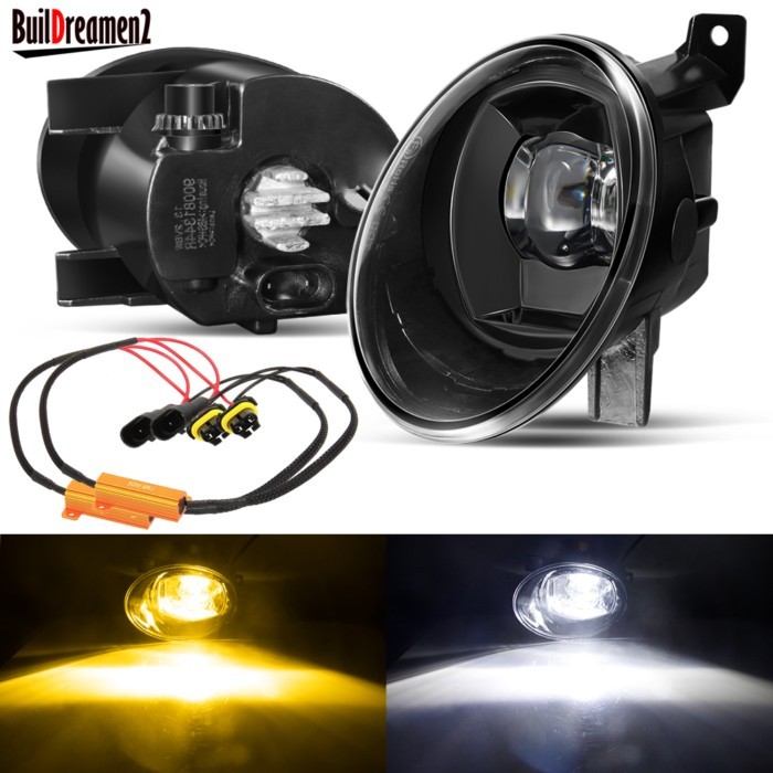 2 X LED Fog Light Assembly For VW Volkswagen Golf Mk6 Beetle Caddy 30W 8000LM Car Right + Left Erro