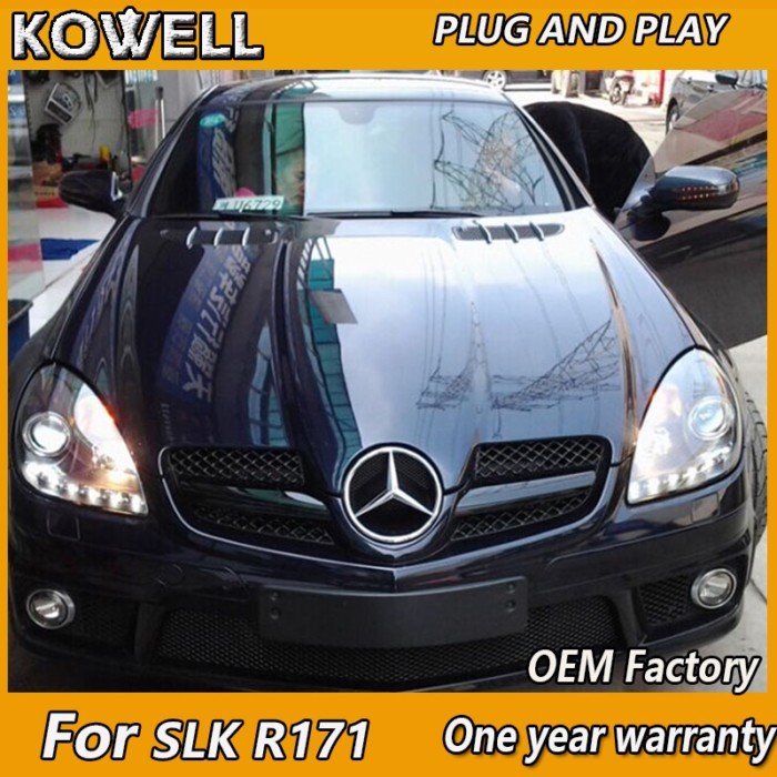 KOWELL Car Styling for Mercedes-Benz SLK Headlight 2004-2012 SLK Head Light R171 SLK200 SLK350 SLK5