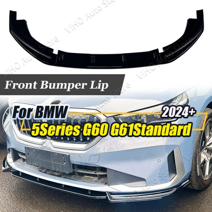 For BMW 5 Series G60 G61 Standard Model 525i 530i 540i 2024+ Car Front Bumper Lip Splitter Diffuser
