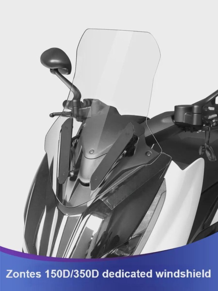 For Zontes 150D 350D 150 350 D ZT150D ZT150T-D ZT350D ZT350T-D3 Motorcycle Touring Windshield Winds