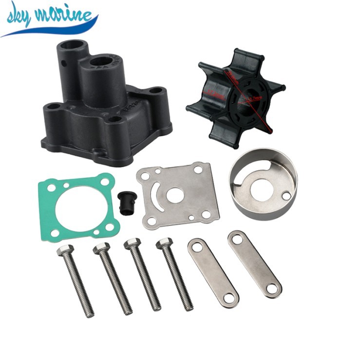 6N0-W0078 Water Pump Impeller Kit For Yamaha Outboard Motor 2T 6HP 8HP 18-3460 6G1-W0078-A1 6N0-W00