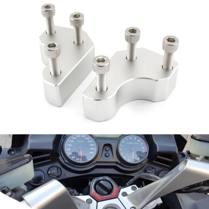 Motorcycle Handlebar Risers Clip Handle Bar Mount Adapter For Kawasaki GTR1400 ZG1400 Concours 1400