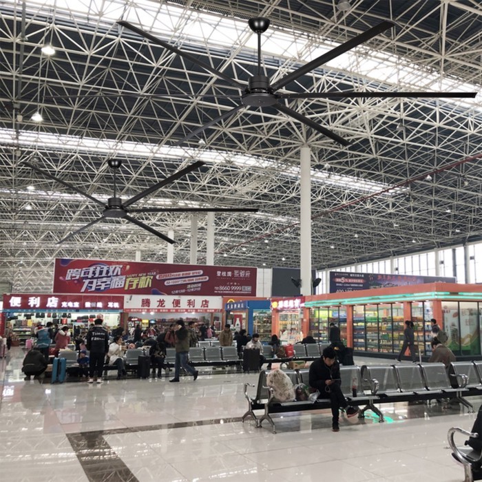 Energy Saving 4 Meter Metal Ceiling Fans Industrial Industry Ceiling Fan for Gym Warehouse