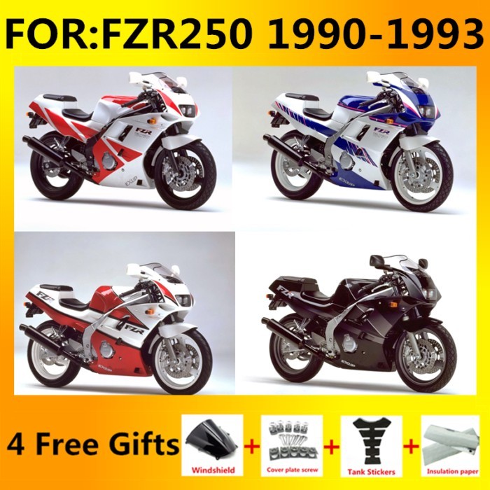 Fit For FZR250R 1990 1991 1993 2KR Motorcycle Accessories Complete Body Fairing Panel Kit FZR250 FZ