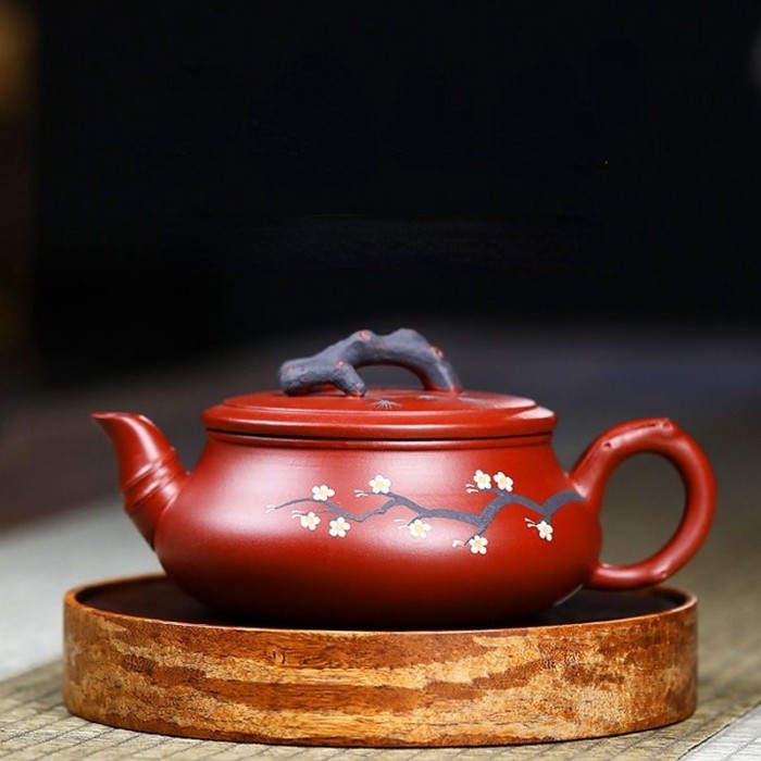 Chinese Yixing Purple Clay Teapots Raw Ore Dahongpao Stone Scoop Tea Pot Home Zisha Filter Kettle T