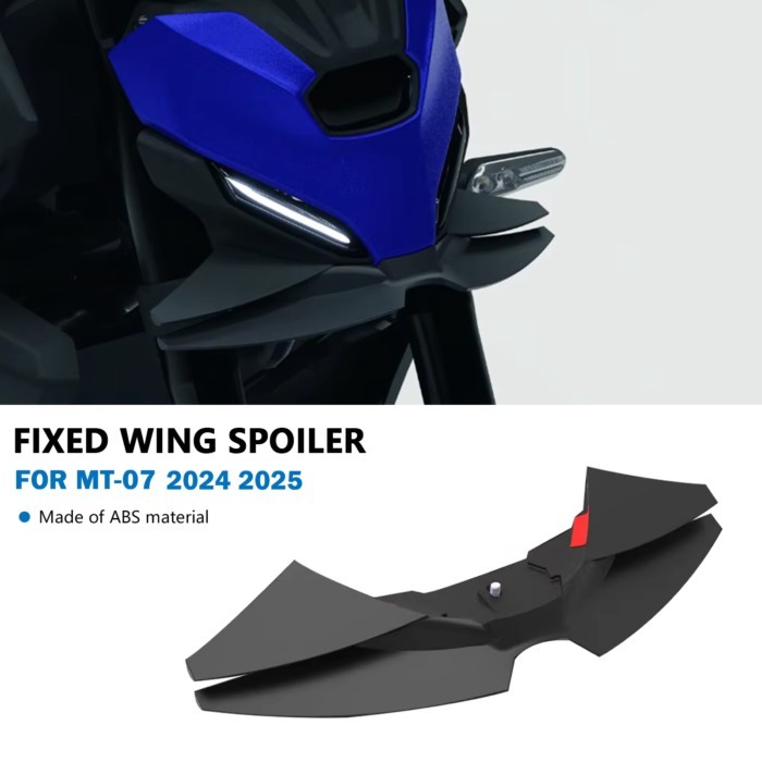 For MT-07 2025 MT07 2024 Motorcycle Downforce Naked Frontal Spoilers Winglet Aerodynamic Wing Front