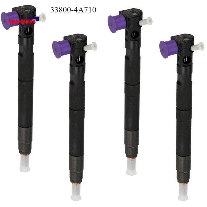 4PCS 33800-4A710 Diesel Fuel Injector 338004A710 28229873 for Hyundai H1 H300 I800 H100 Starex 07-1