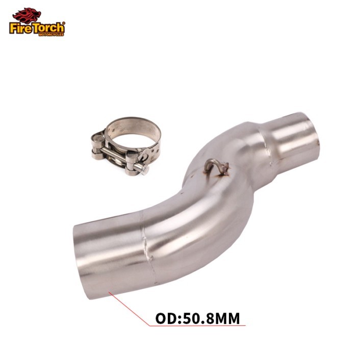 Slip On For Honda CTX700 CTX700N DCT Motorcycle Exhaust Muffler 50.8mm Modified Connect Tube Middle