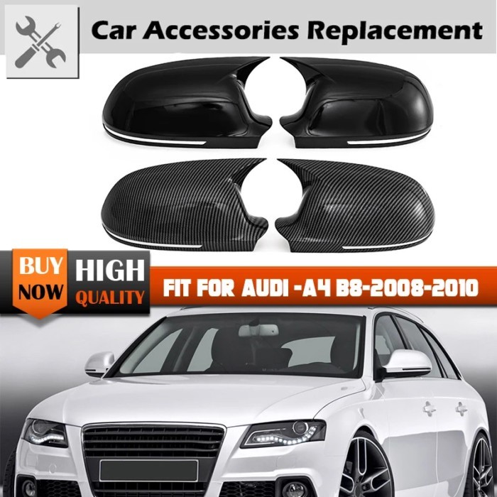 OX Horn Side Rearview Mirror Cover For Audi A3 A4 B8 A5 A6L A8L RS6 S8 Q3 Signal Light Protection C