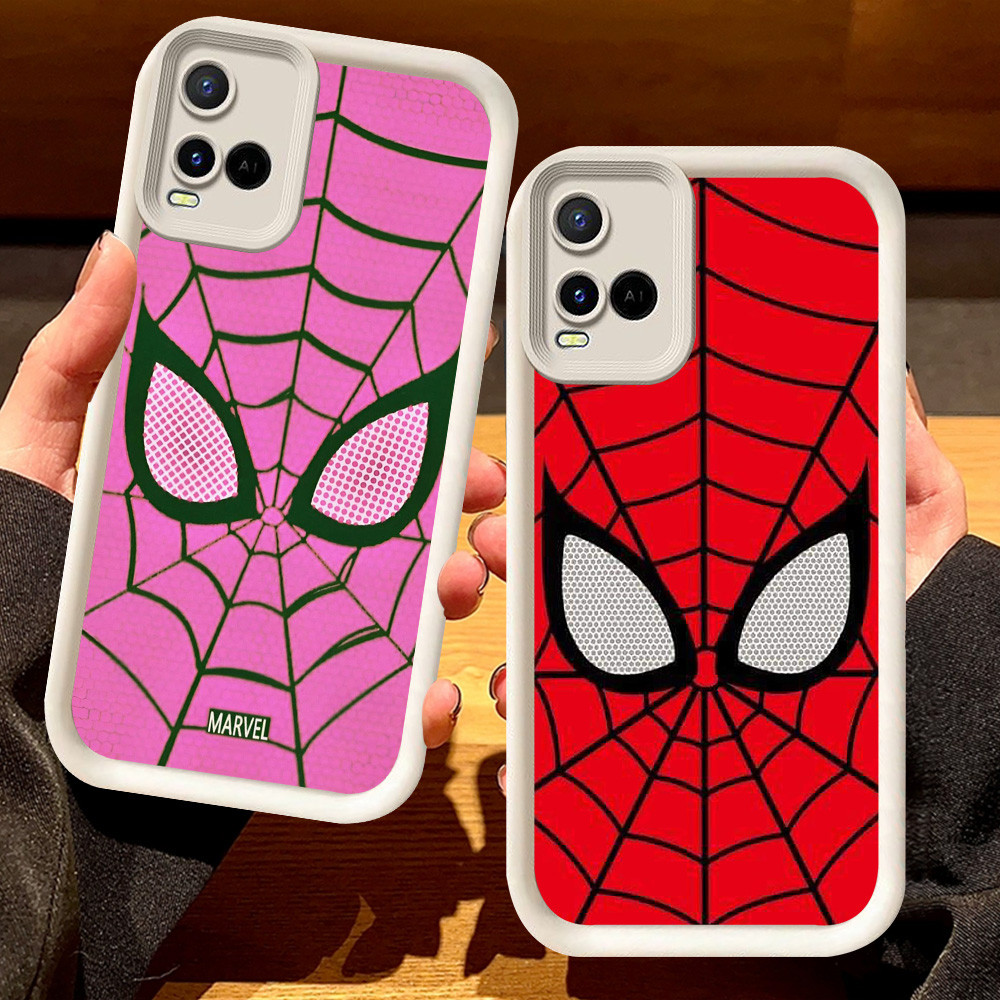 G-68 Spider man Casing สําหรับ VIVO Y21s Y33t Y21 Y21e Y21t Y33s V20 Pro สีดําและสีขาว