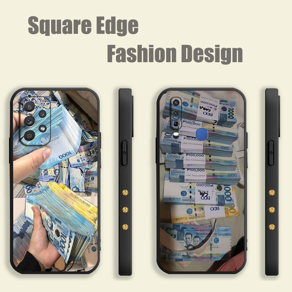 ปลอกสําหรับRealme GT Neo 5 Se C67หมายเหตุ50 12X C63 C65 GT 6 13 PRO PLUSเงินPesชุดห้าPeso 1000เหรียญ