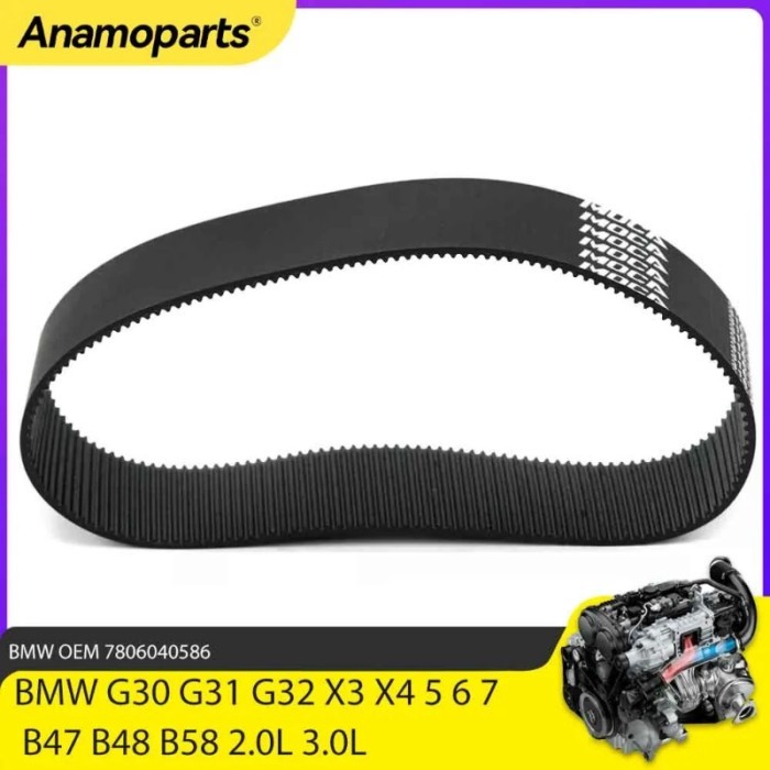 Engine Parts Steering Rack Pinion Gear Belt Fit 2.0 3.0 L For BMW G30 G32 X3 X4 5 6 7 B47 B48 B58 2