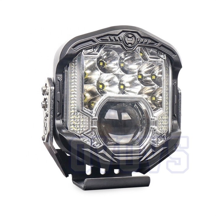 OVOVS Car Accessories Waterproof Led Light With Bracket 7 Inch Laser Work Lights For Jeep Offroad P