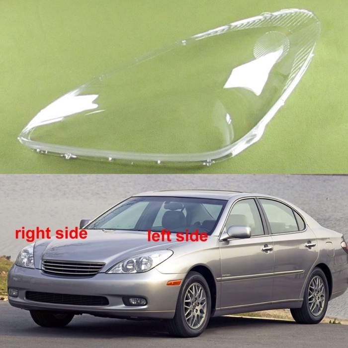 For Lexus ES ES300 2003 2004 2005 Car Accessories Headlamp Cover Shell Lamp Mask Headlight Transpar