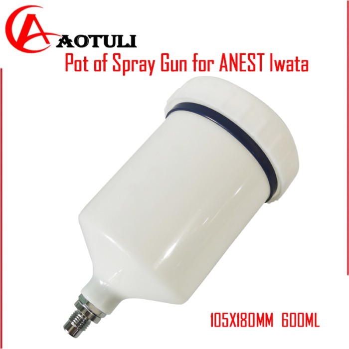 Spray Gun Pot cup  for ANEST Iwata Airbrush Plastic Pot Car Paint Spray Gun 600ml On Pot Gun Cup Pl