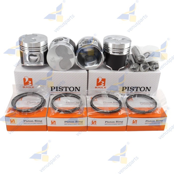 N844L Piston + Piston Rings For Shibaura N844  N844T Engine Parts